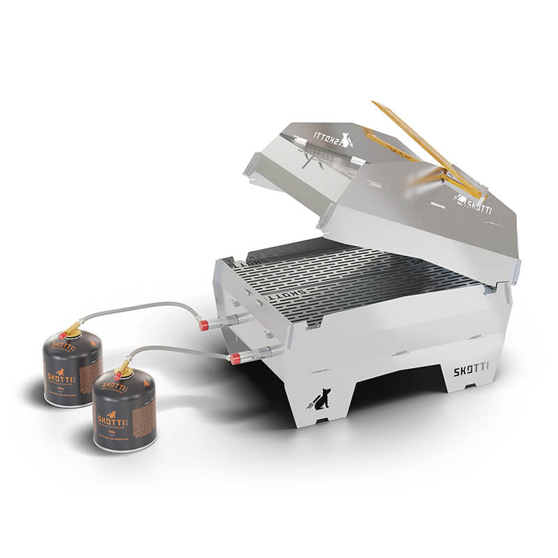 Skotti Cap Max - Skotti Grill Erweiterung - Windschutz, Ofen- & Toastfunktion weitere Ansicht Skotti Cap Max - Skotti Grill Erweiterung - Windschutz, Ofen- & Toastfunktion