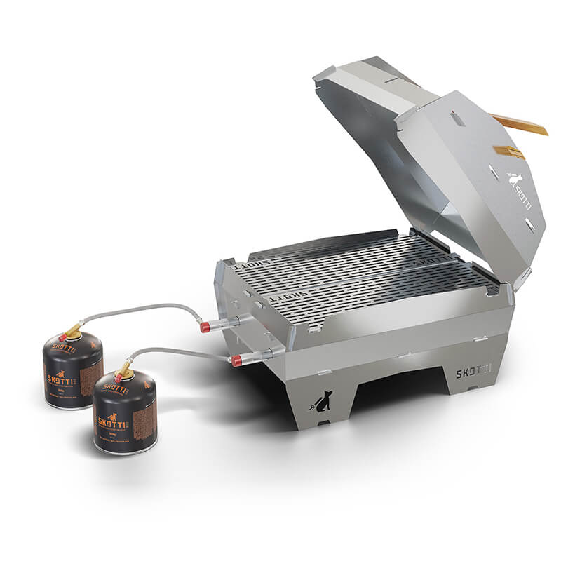 Skotti Cap Max - Skotti Grill Erweiterung - Windschutz, Ofen- & Toastfunktion weitere Ansicht Skotti Cap Max - Skotti Grill Erweiterung - Windschutz, Ofen- & Toastfunktion