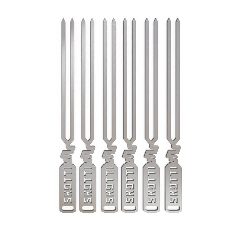 Skotti Pikes Grillspieße aus Edelstahl 6 Stk., 28 cm weitere Ansicht Skotti Pikes Grillspieße aus Edelstahl 6 Stk., 28 cm