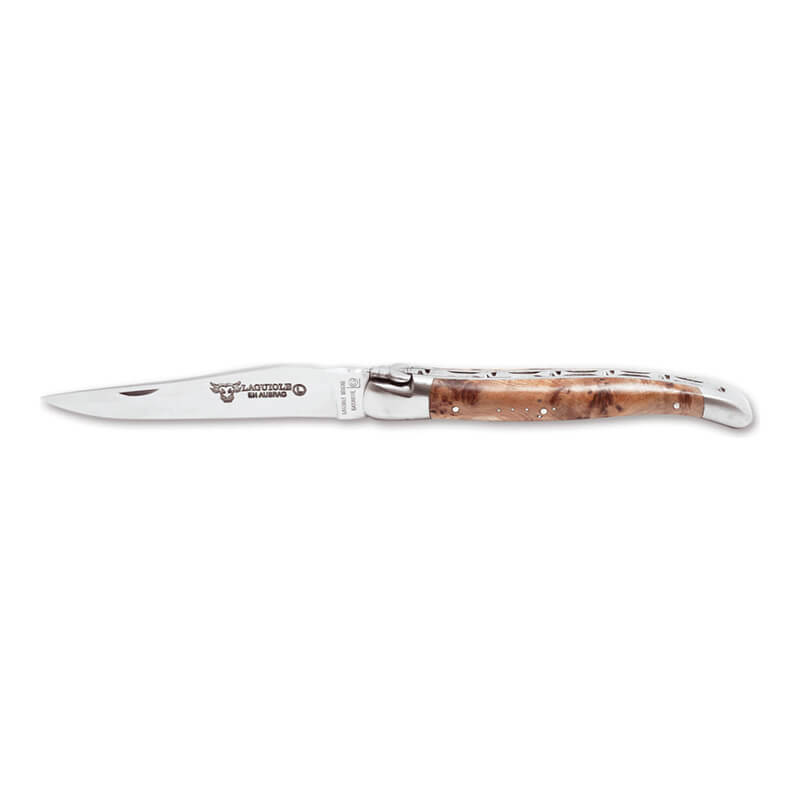 Laguiole en Aubrac Taschenmesser - 12 cm Klinge, Griff Wacholder matt weitere Ansicht Laguiole en Aubrac Taschenmesser - 12 cm Klinge, Griff Wacholder matt