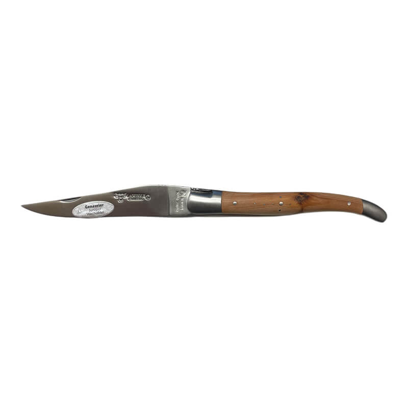 Laguiole en Aubrac Taschenmesser - 12 cm Klinge & Doppelplatine, Griff Wacholder weitere Ansicht Laguiole en Aubrac Taschenmesser - 12 cm Klinge & Doppelplatine, Griff Wacholder