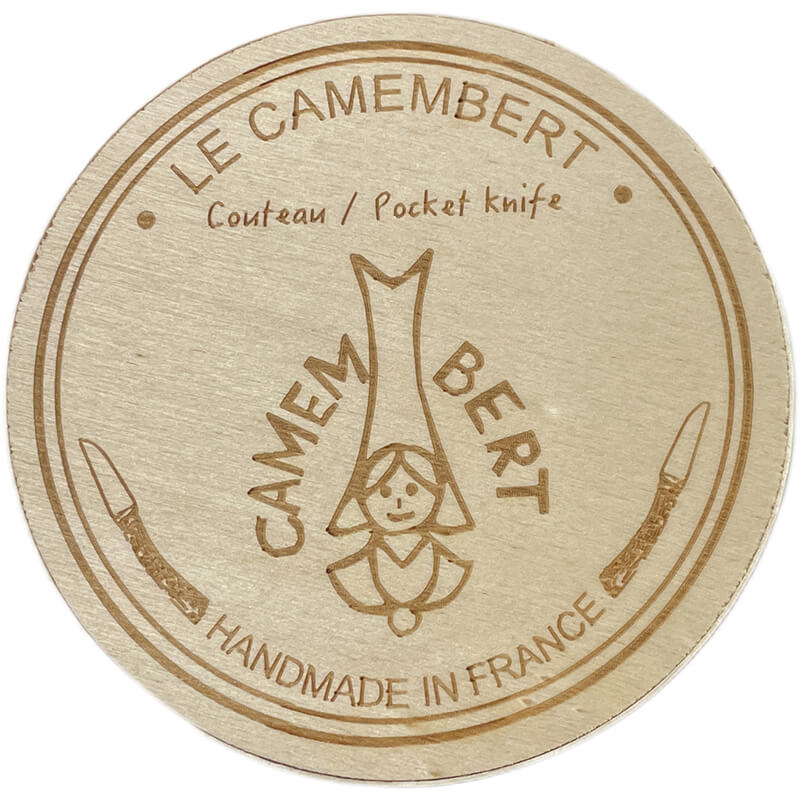 Laguiole en Aubrac Taschenmesser Camembert - 8 cm Klinge, Griff Wacholder