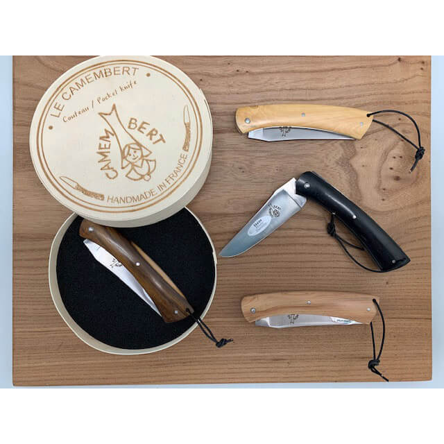Laguiole en Aubrac Taschenmesser Camembert - 8 cm Klinge, Griff Ebenholz