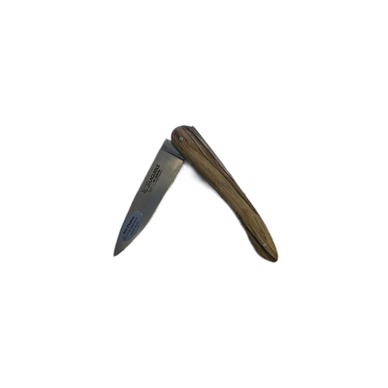 Laguiole en Aubrac Taschenmesser - 11 cm Klinge, Griff Olivenholz