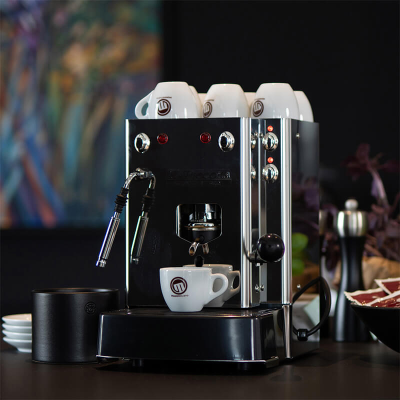 La Piccola Sara Vapore Acciaio Edelstahl Espressomaschine für ESE-Pads