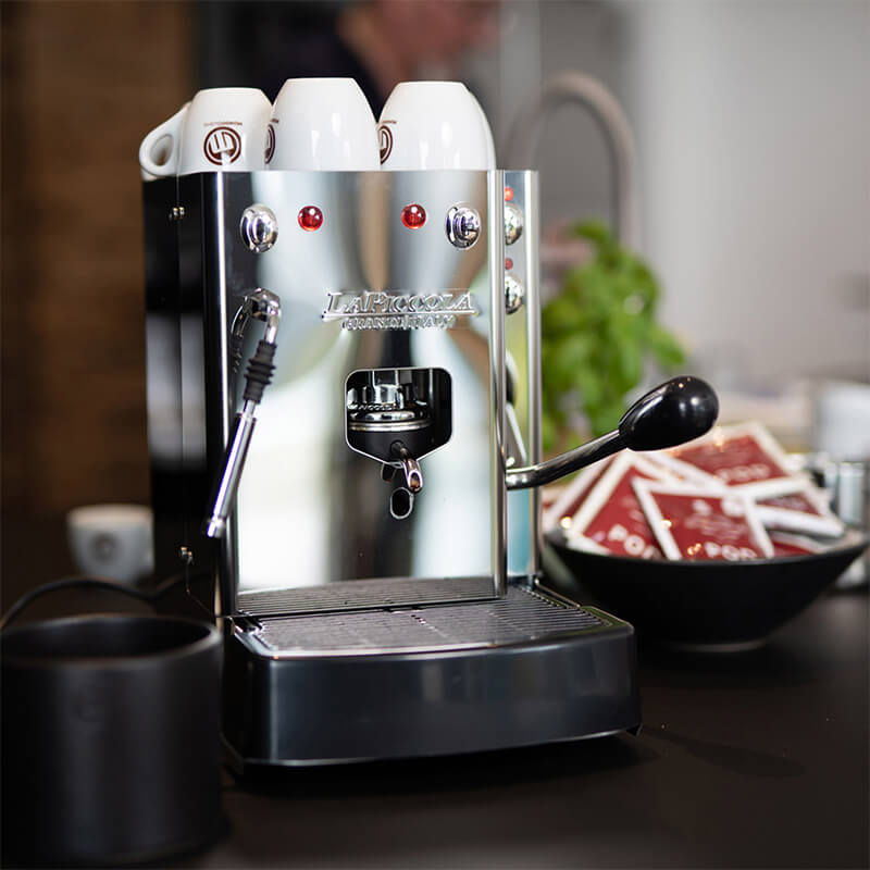 La Piccola Sara Vapore Acciaio Edelstahl Espressomaschine für ESE-Pads