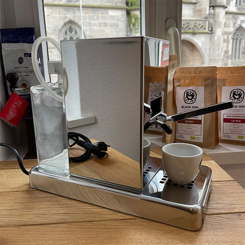La Piccola Piccola Automatik Espressomaschine für ESE-Pads, Edelstahl Hochglanz weitere Ansicht La Piccola Piccola Automatik Espressomaschine für ESE-Pads, Edelstahl Hochglanz
