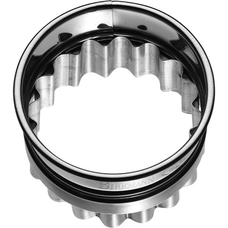 Ausstechform Kreis gezackt - Linzer-Unterteil, 5 cm von Birkmann