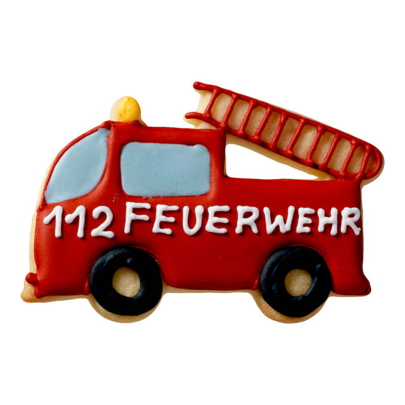 Ausstechform Feuerwehrauto 9 cm von Birkmann weitere Ansicht Ausstechform Feuerwehrauto 9 cm von Birkmann