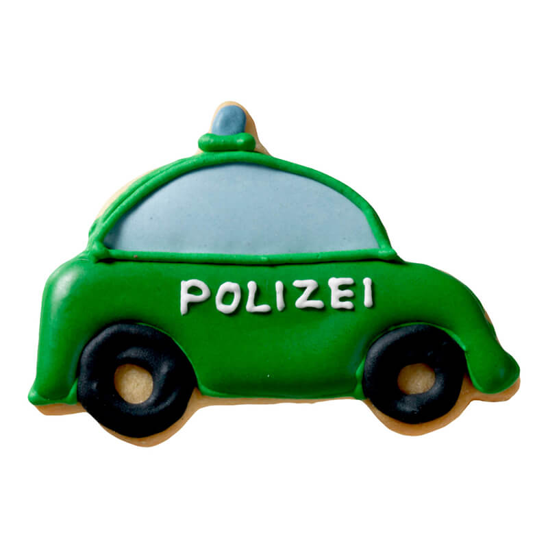 Ausstechform Polizeiauto 7,5 cm von Birkmann weitere Ansicht Ausstechform Polizeiauto 7,5 cm von Birkmann