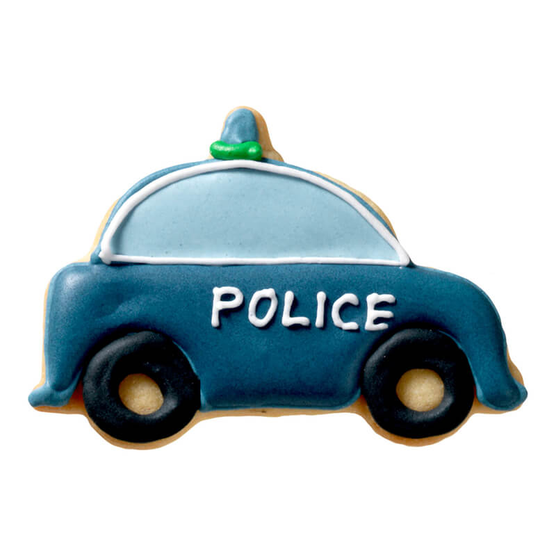 Ausstechform Polizeiauto 7,5 cm von Birkmann weitere Ansicht Ausstechform Polizeiauto 7,5 cm von Birkmann