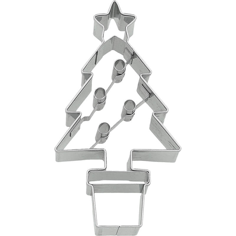Ausstechform Weihnachtsbaum mit Innenprägung 8,5 cm von Birkmann weitere Ansicht Ausstechform Weihnachtsbaum mit Innenprägung 8,5 cm von Birkmann