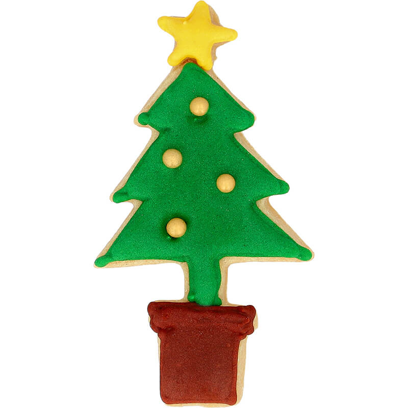 Ausstechform Weihnachtsbaum mit Innenprägung 8,5 cm von Birkmann