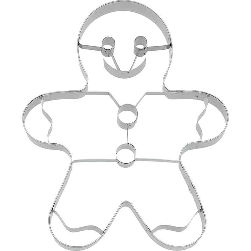 Ausstechform Lebkuchenmann XXL mit Innenprägung 18 cm von Birkmann