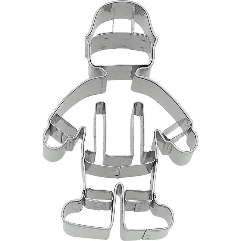 Ausstechform Feuerwehrmann mit Innenprägung 8 cm von Birkmann