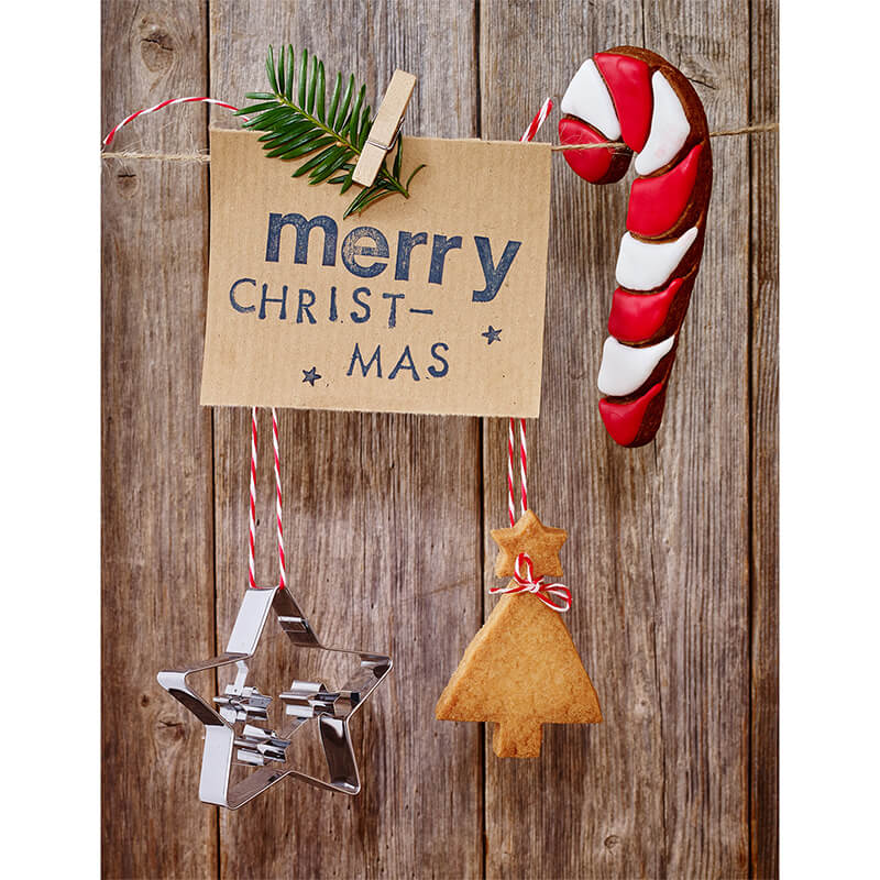 Ausstechform Weihnachtsstern mit Innenprägung, 6,5 cm von Birkmann