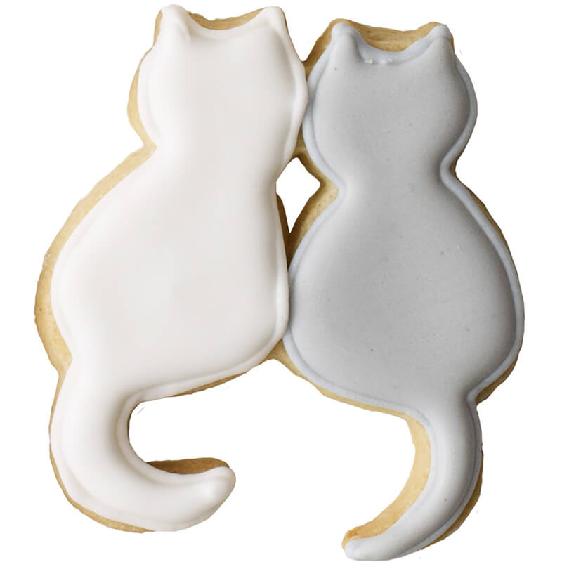Ausstechform Katzenpaar mit Innenprägung, 8 cm von Birkmann