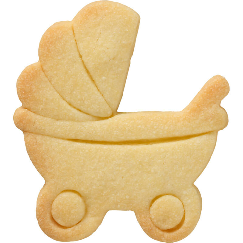 Ausstechform Kinderwagen mit Innenprägung, 7,5 cm von Birkmann weitere Ansicht Ausstechform Kinderwagen mit Innenprägung, 7,5 cm von Birkmann