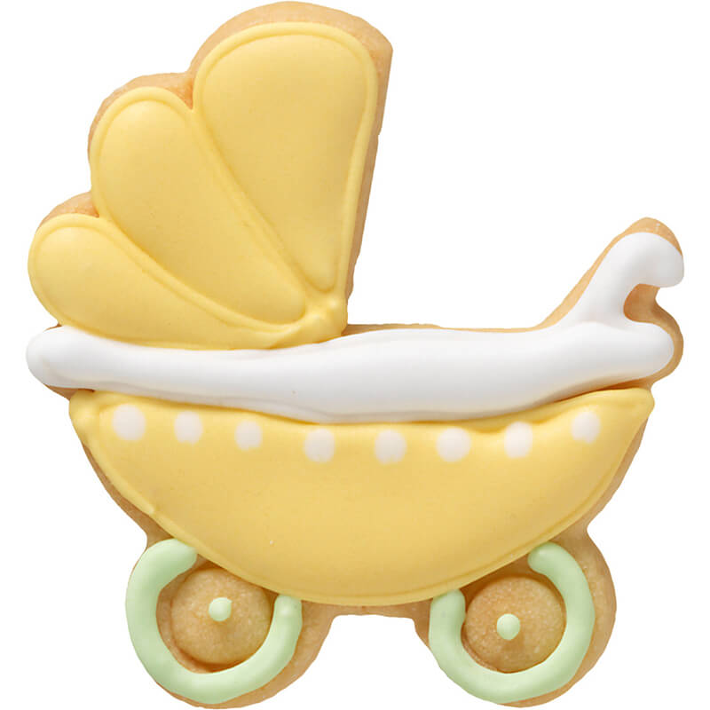 Ausstechform Kinderwagen mit Innenprägung, 7,5 cm von Birkmann weitere Ansicht Ausstechform Kinderwagen mit Innenprägung, 7,5 cm von Birkmann