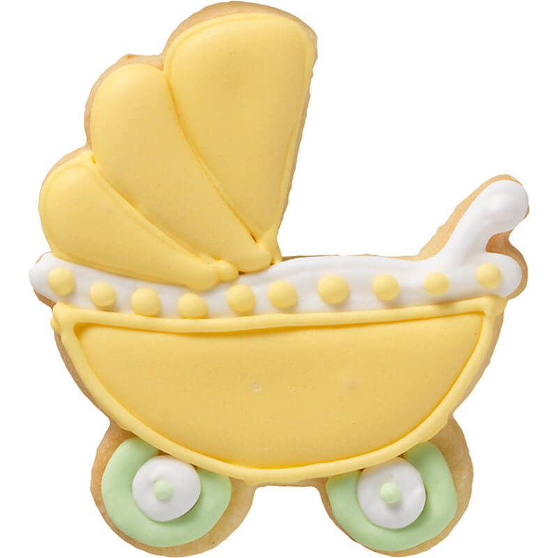 Ausstechform Kinderwagen mit Innenprägung, 7,5 cm von Birkmann weitere Ansicht Ausstechform Kinderwagen mit Innenprägung, 7,5 cm von Birkmann