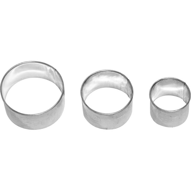 Ausstechform Kreis glatt - 3-fach Terrasse, 4 cm 5 cm & 6 cm von Birkmann weitere Ansicht Ausstechform Kreis glatt - 3-fach Terrasse, 4 cm 5 cm & 6 cm von Birkmann