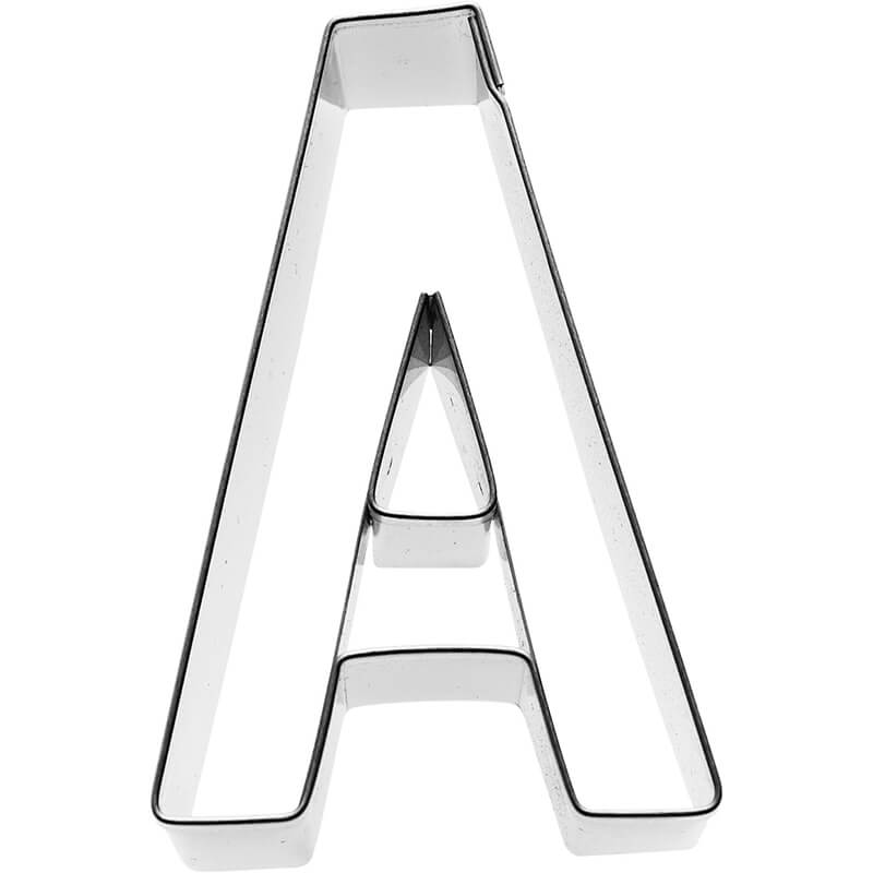 Ausstechform Buchstabe A aus Edelstahl 6 cm von Birkmann weitere Ansicht Ausstechform Buchstabe A aus Edelstahl 6 cm von Birkmann
