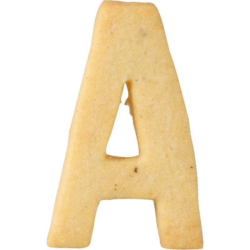 Ausstechform Buchstabe A aus Edelstahl 6 cm von Birkmann weitere Ansicht Ausstechform Buchstabe A aus Edelstahl 6 cm von Birkmann