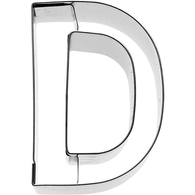 Ausstechform Buchstabe D aus Edelstahl 6 cm von Birkmann weitere Ansicht Ausstechform Buchstabe D aus Edelstahl 6 cm von Birkmann