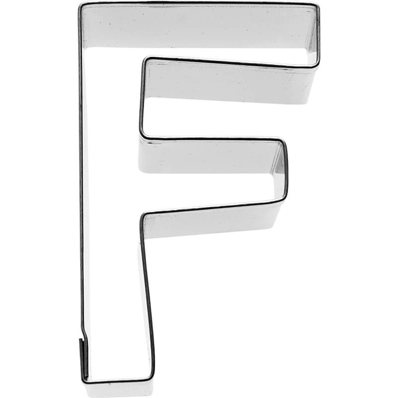 Ausstechform Buchstabe F aus Edelstahl 6 cm von Birkmann