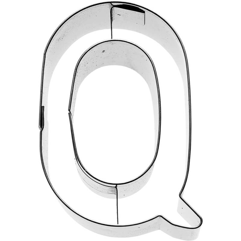 Ausstechform Buchstabe Q aus Edelstahl 6 cm von Birkmann