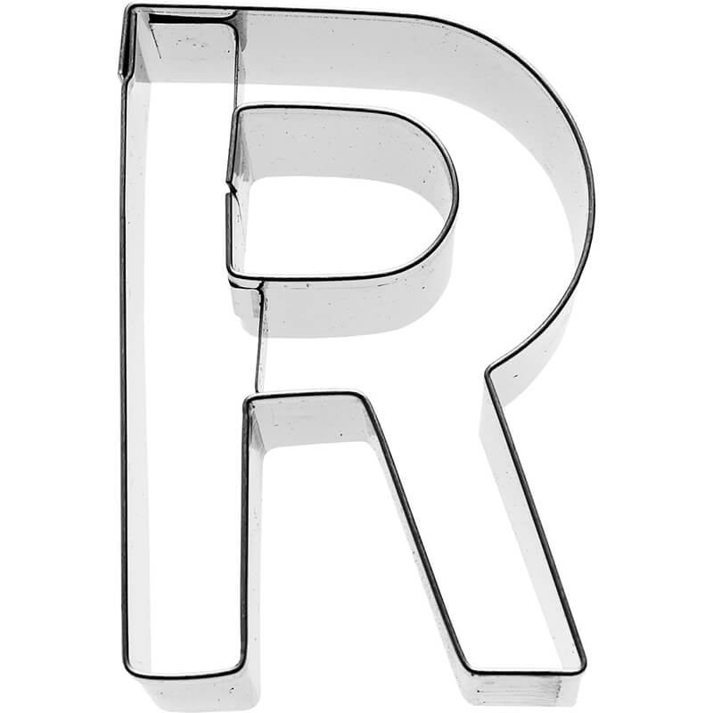 Ausstechform Buchstabe R aus Edelstahl 6 cm von Birkmann