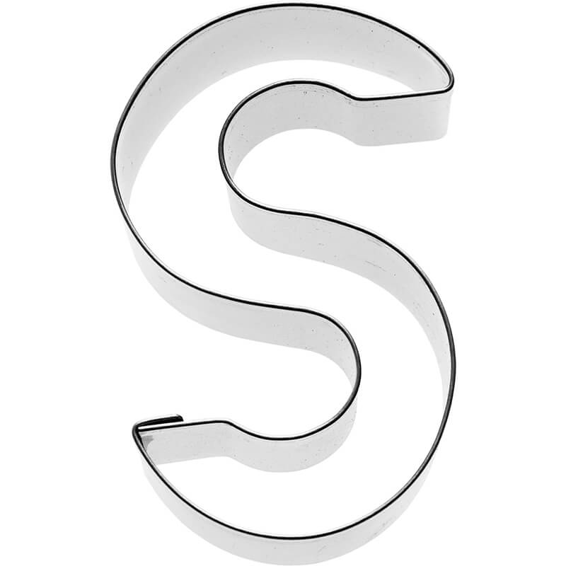Ausstechform Buchstabe S aus Edelstahl 6 cm von Birkmann