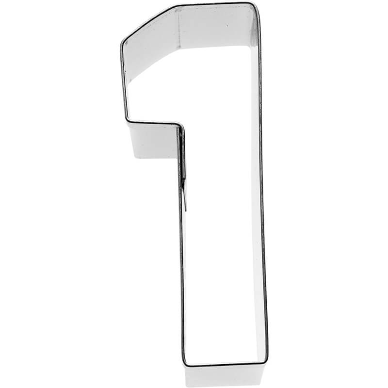 Ausstechform Zahl 1 aus Edelstahl 6 cm von Birkmann weitere Ansicht Ausstechform Zahl 1 aus Edelstahl 6 cm von Birkmann