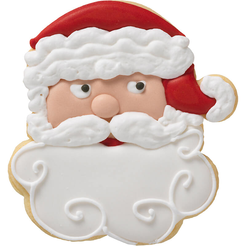 Ausstechform Weihnachtsmann-Gesicht mit Innenprägung 10,4 cm von Birkmann weitere Ansicht Ausstechform Weihnachtsmann-Gesicht mit Innenprägung 10,4 cm von Birkmann