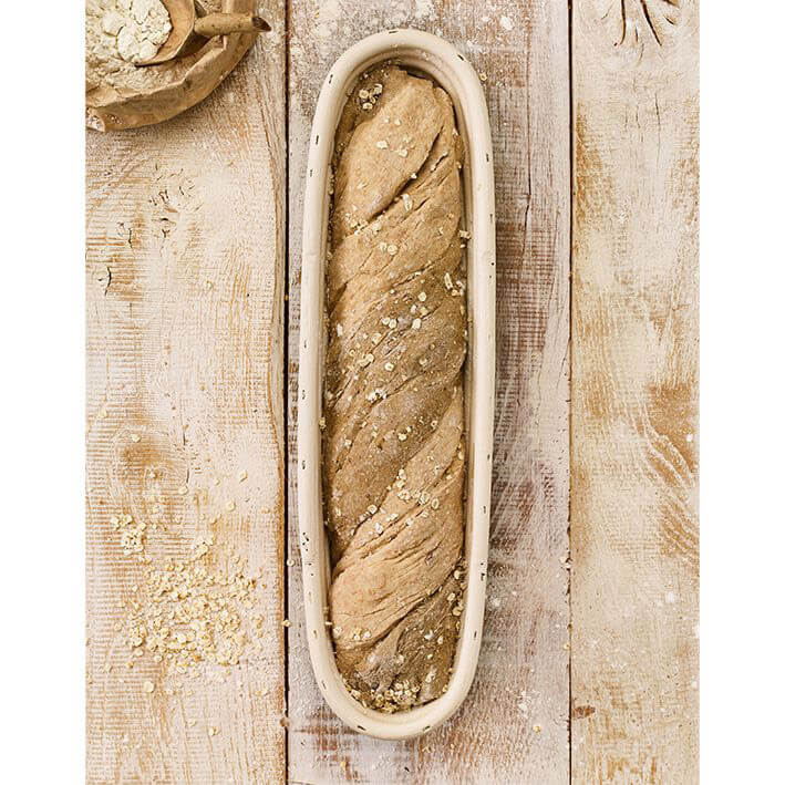 Gärkörbchen Baguette für Brote bis 750 g, 38 x 9,5 cm, Höhe 8 cm, von Birkmann