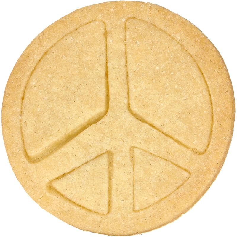 Ausstechform Peace mit Innenprägung 6 cm von Birkmann weitere Ansicht Ausstechform Peace mit Innenprägung 6 cm von Birkmann