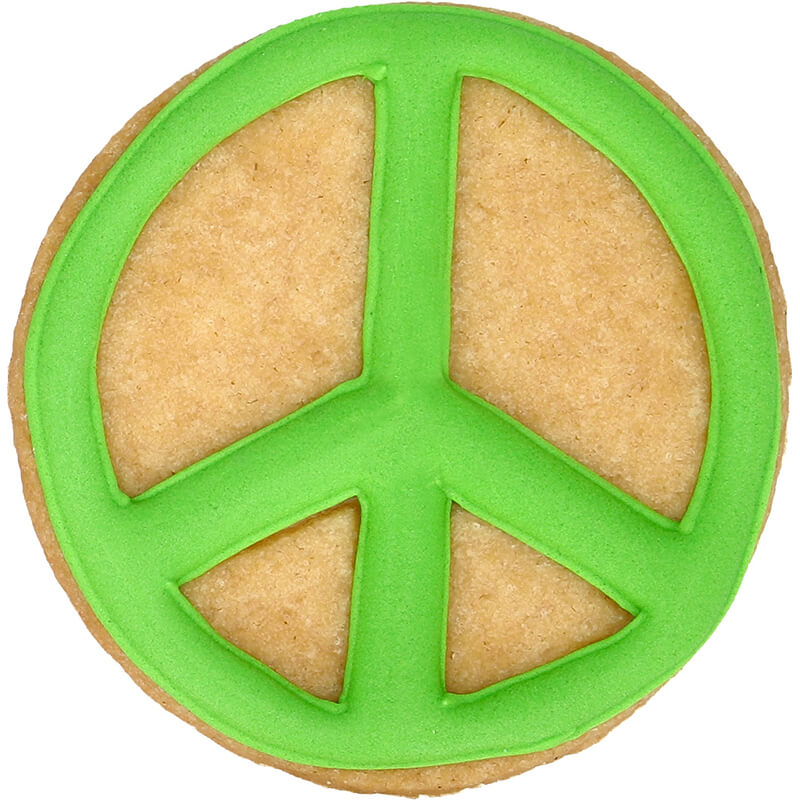 Ausstechform Peace mit Innenprägung 6 cm von Birkmann weitere Ansicht Ausstechform Peace mit Innenprägung 6 cm von Birkmann