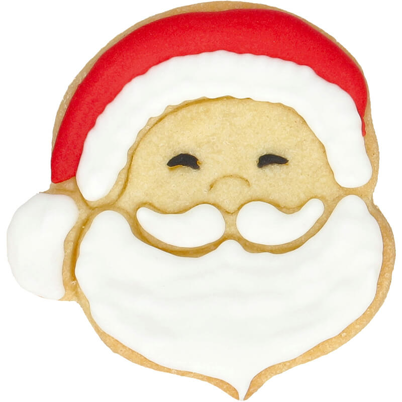 Ausstechform Weihnachtsmann Kopf mit Innenprägung 6 cm von Birkmann weitere Ansicht Ausstechform Weihnachtsmann Kopf mit Innenprägung 6 cm von Birkmann