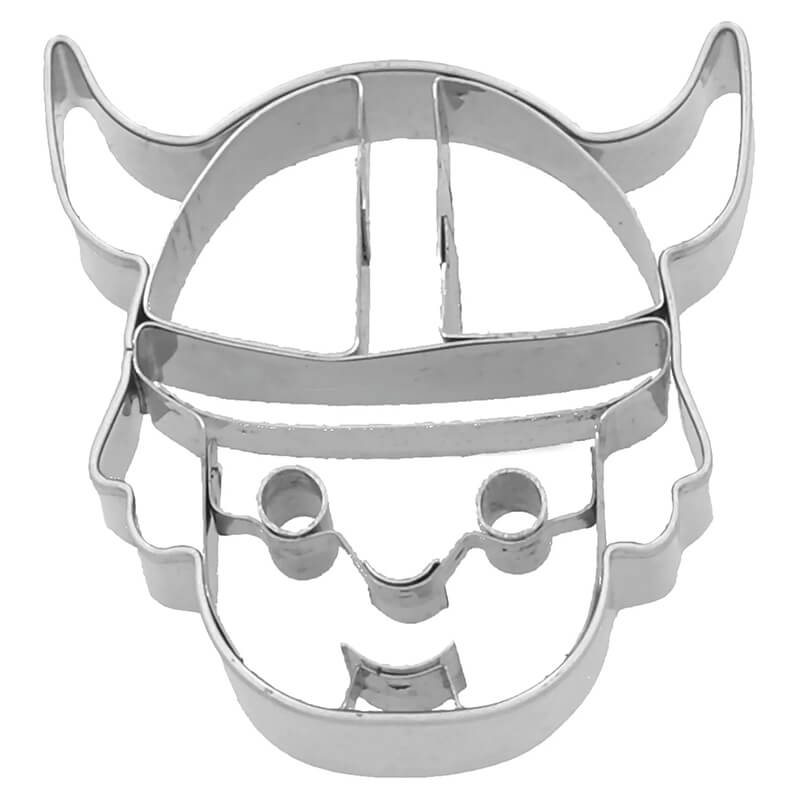 Ausstechform Wikingerkopf mit Innenprägung 5 cm von Birkmann weitere Ansicht Ausstechform Wikingerkopf mit Innenprägung 5 cm von Birkmann