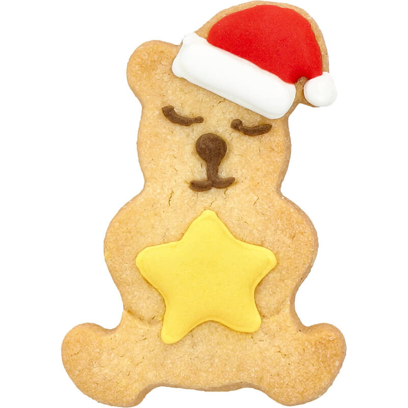 Ausstechform Weihnachtsteddybär mit Stern & Innenprägung 7 cm von Birkmann weitere Ansicht Ausstechform Weihnachtsteddybär mit Stern & Innenprägung 7 cm von Birkmann