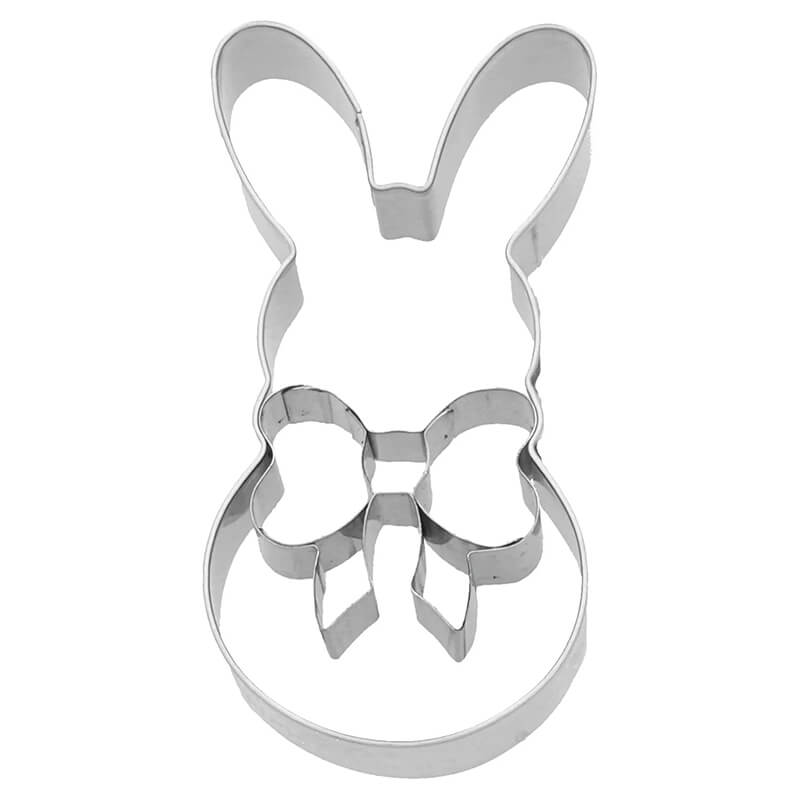 Ausstechform Hase mit Schleife mit Innenprägung 7,5 cm von Birkmann weitere Ansicht Ausstechform Hase mit Schleife mit Innenprägung 7,5 cm von Birkmann
