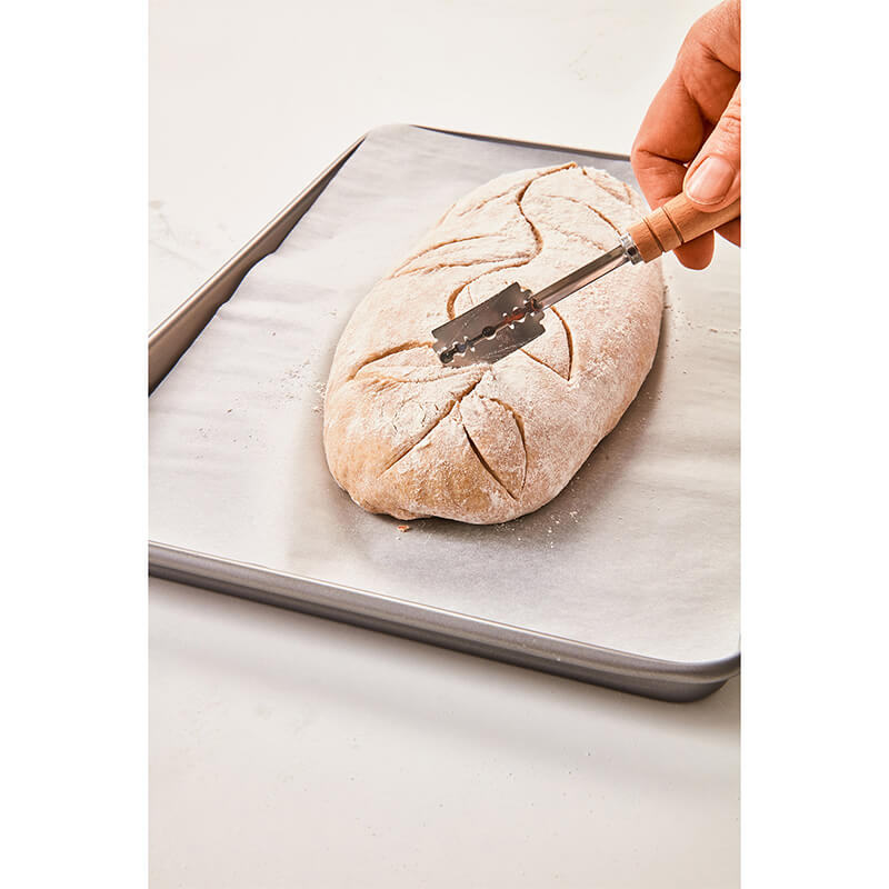 Bäckermesser Laib & Seele mit Holzgriff 19 cm von Birkmann