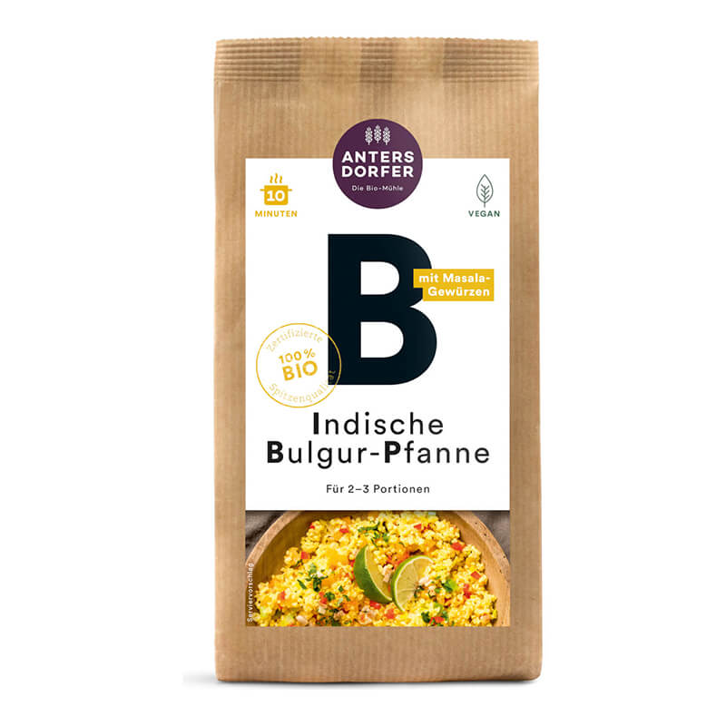Bio Indische Bulgur-Pfanne von Antersdorfer Mühle, 150 g