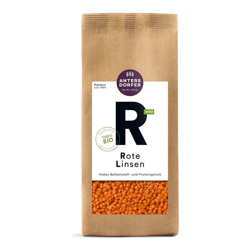 Bio Rote Linsen von Antersdorfer Mühle, 500 g weitere Ansicht Bio Rote Linsen von Antersdorfer Mühle, 500 g