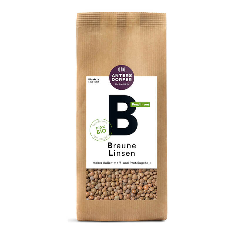 Bio Braune Linsen von Antersdorfer Mühle, 500 g weitere Ansicht Bio Braune Linsen von Antersdorfer Mühle, 500 g