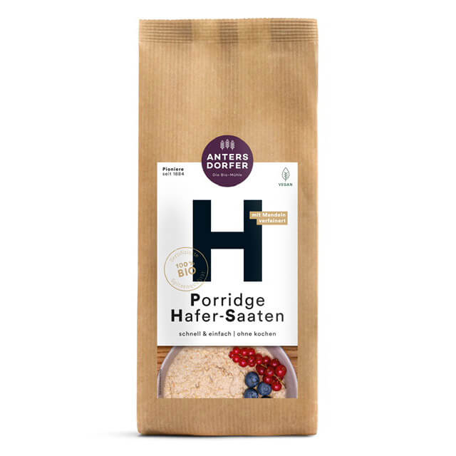 Porridge Hafer-Saaten von Antersdorfer Mühle, 500 g weitere Ansicht Porridge Hafer-Saaten von Antersdorfer Mühle, 500 g