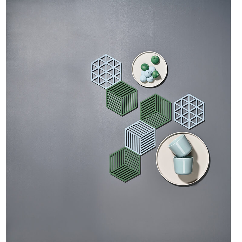 Zone Untersetzer Hexagon, himmelblau weitere Ansicht Zone Untersetzer Hexagon, himmelblau