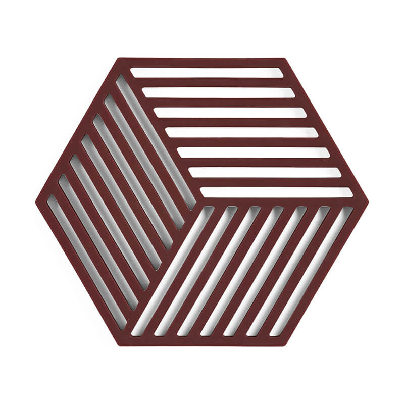 Zone Untersetzer Hexagon, rost weitere Ansicht Zone Untersetzer Hexagon, rost