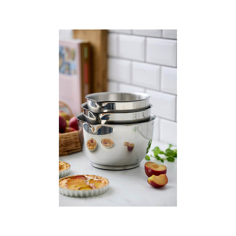 Rosti Rührschüsselset Margrethe 3-teilig 1,5 l, 2,0 l & 3,0 l - Edelstahl weitere Ansicht Rosti Rührschüsselset Margrethe 3-teilig 1,5 l, 2,0 l & 3,0 l - Edelstahl