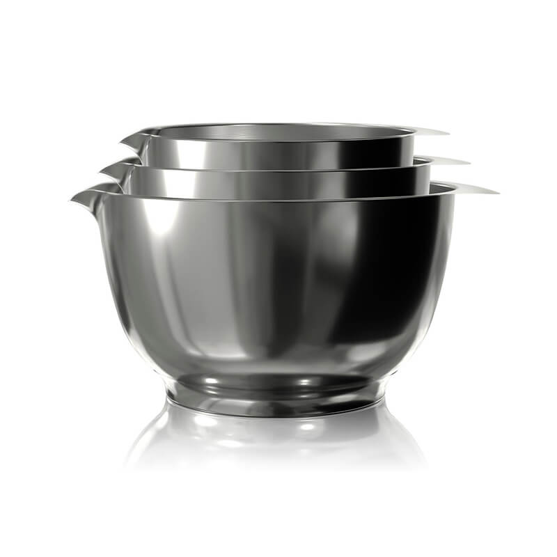 Rosti Rührschüsselset Margrethe 3-teilig 1,5 l, 2,0 l & 3,0 l - Edelstahl weitere Ansicht Rosti Rührschüsselset Margrethe 3-teilig 1,5 l, 2,0 l & 3,0 l - Edelstahl